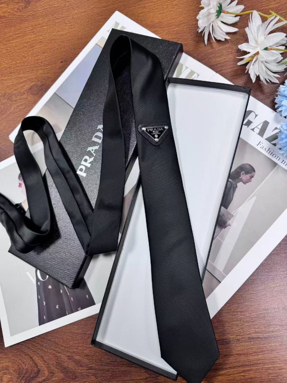 Brand New Prada Classic Black Tie, Delivery gift box 🎁💓 - Picture 3 of 7